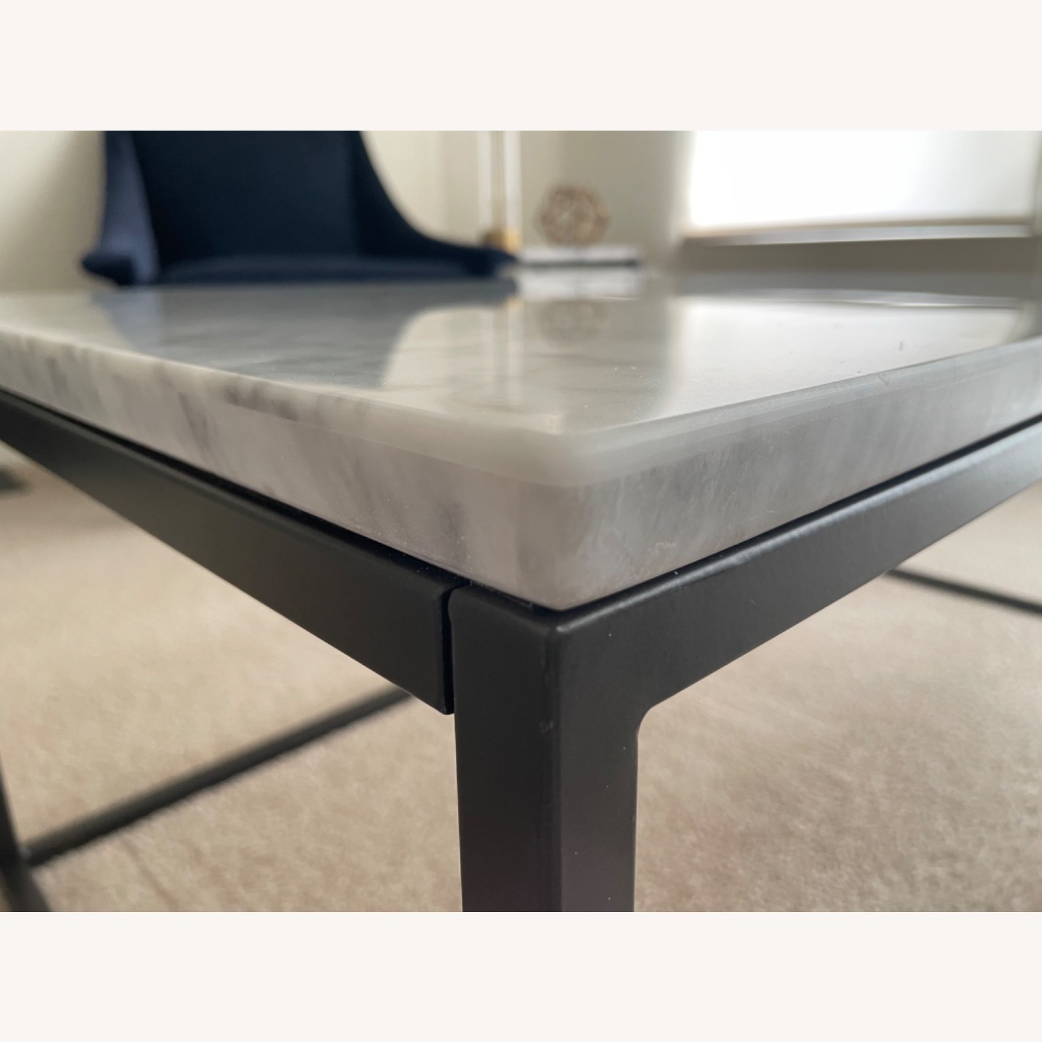 West Elm Marble Streamline Rectangle Coffee Table - image-5