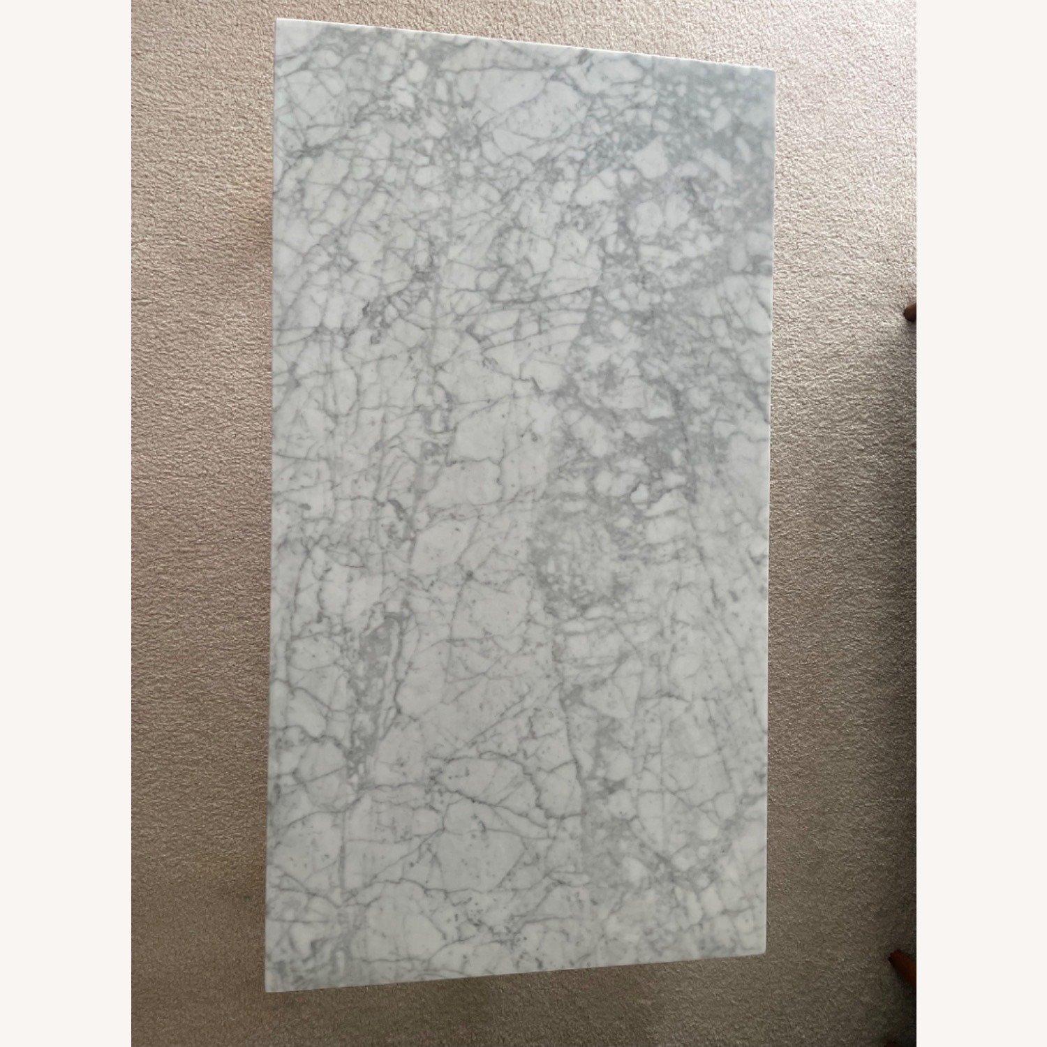 West Elm Marble Streamline Rectangle Coffee Table - image-6