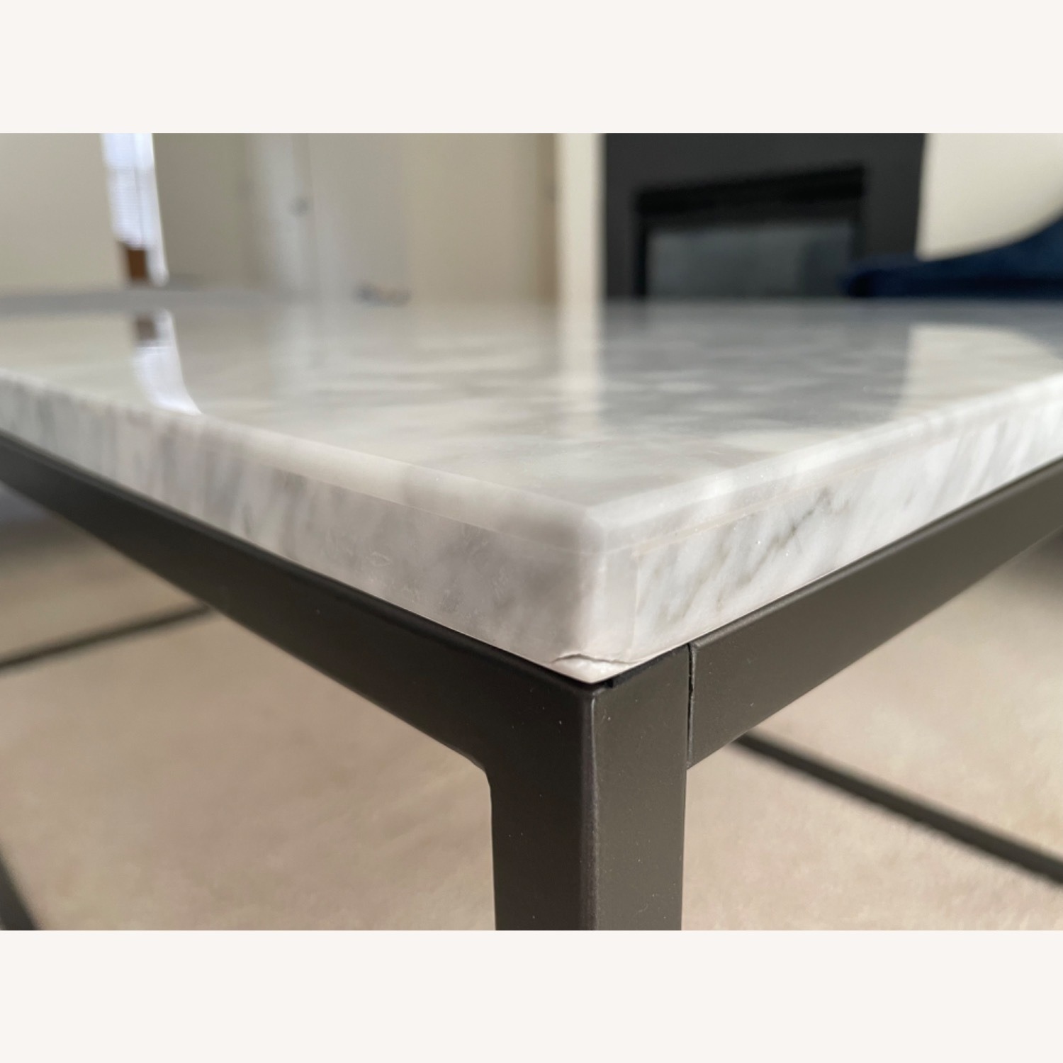 West Elm Marble Streamline Rectangle Coffee Table - image-4