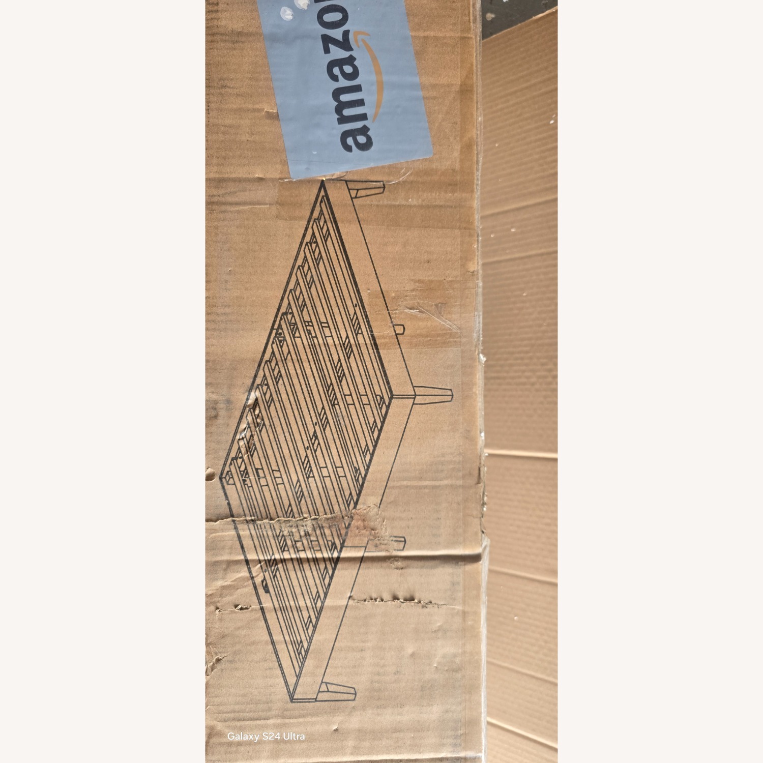 Dark Brown Wood King Bed - image-7