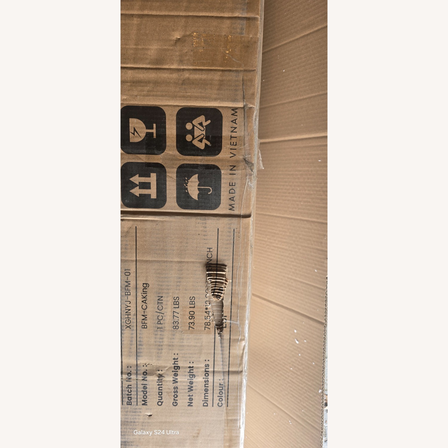 Dark Brown Wood King Bed - image-8