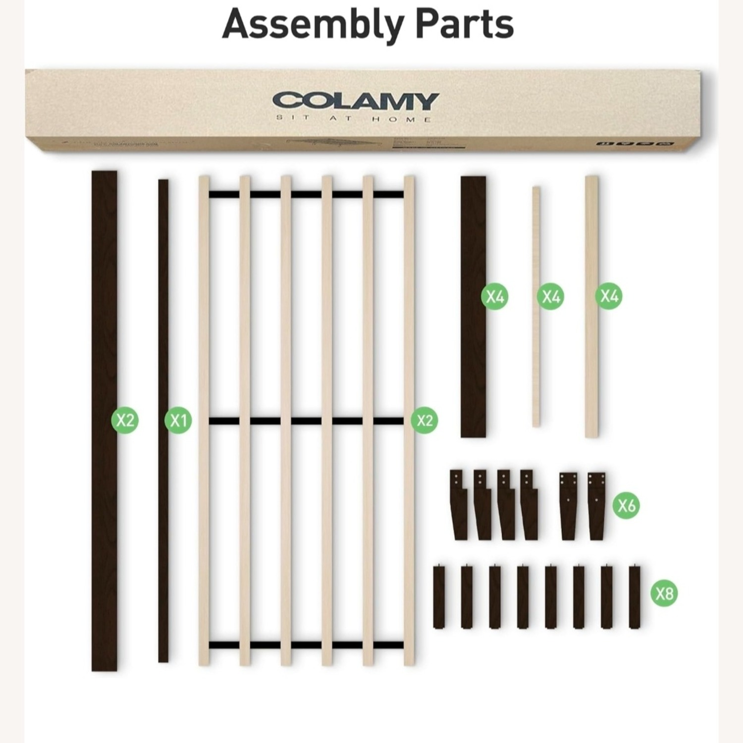 Dark Brown Wood King Bed - image-5