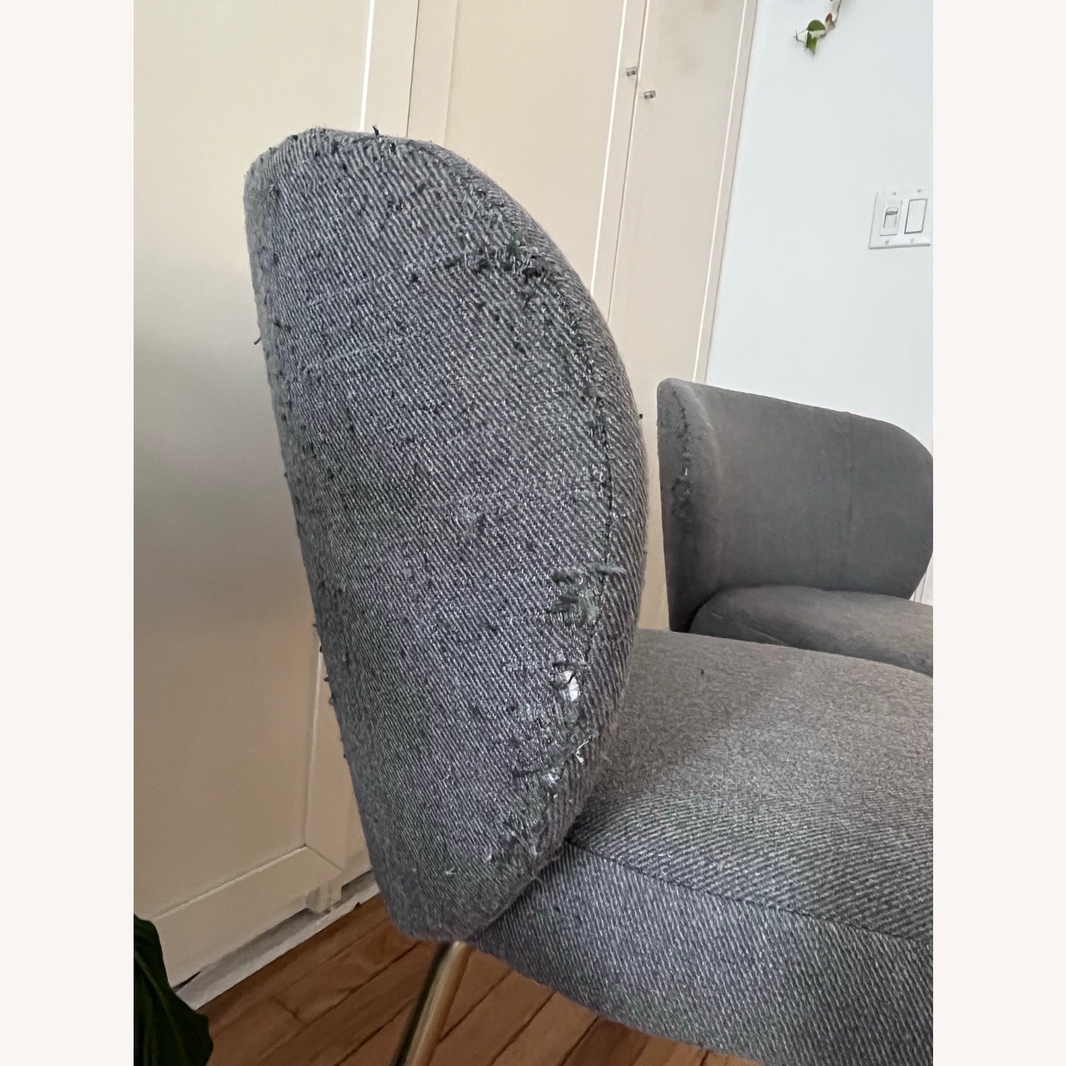 West Elm Greer Dark Gray Fabric Dining Chairs - image-6