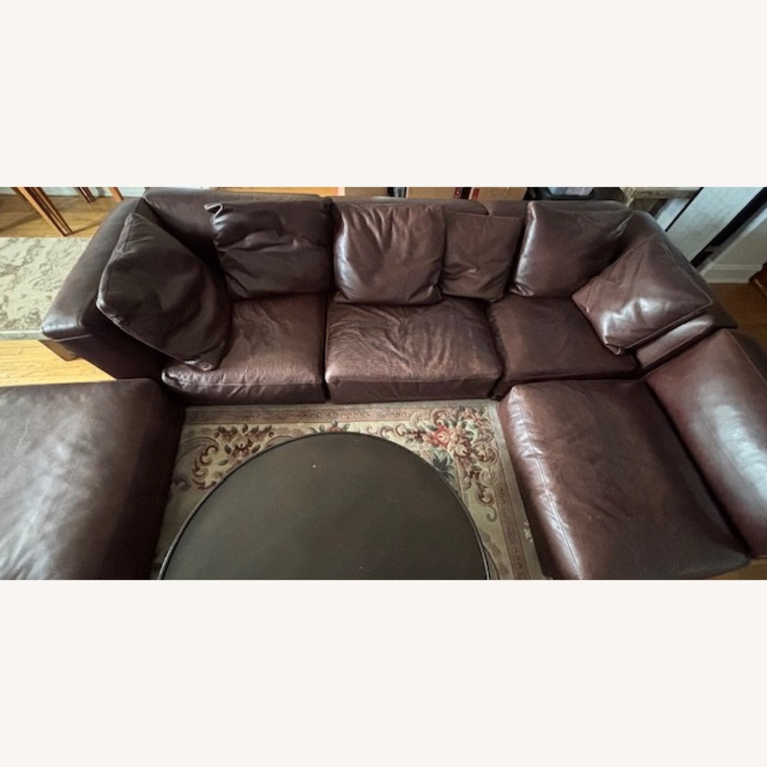 Swan & Swanstone Dark Brown 3+ Seater Sofa - image-2
