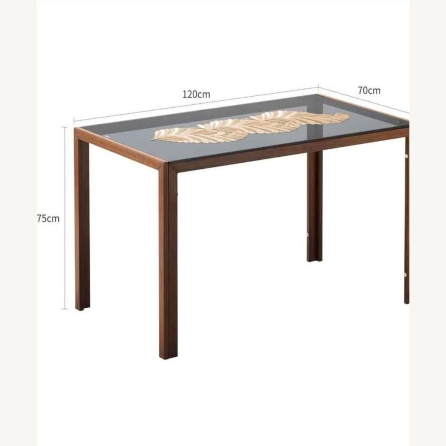 Givilio Dark Brown Glass Dining Table - image-8