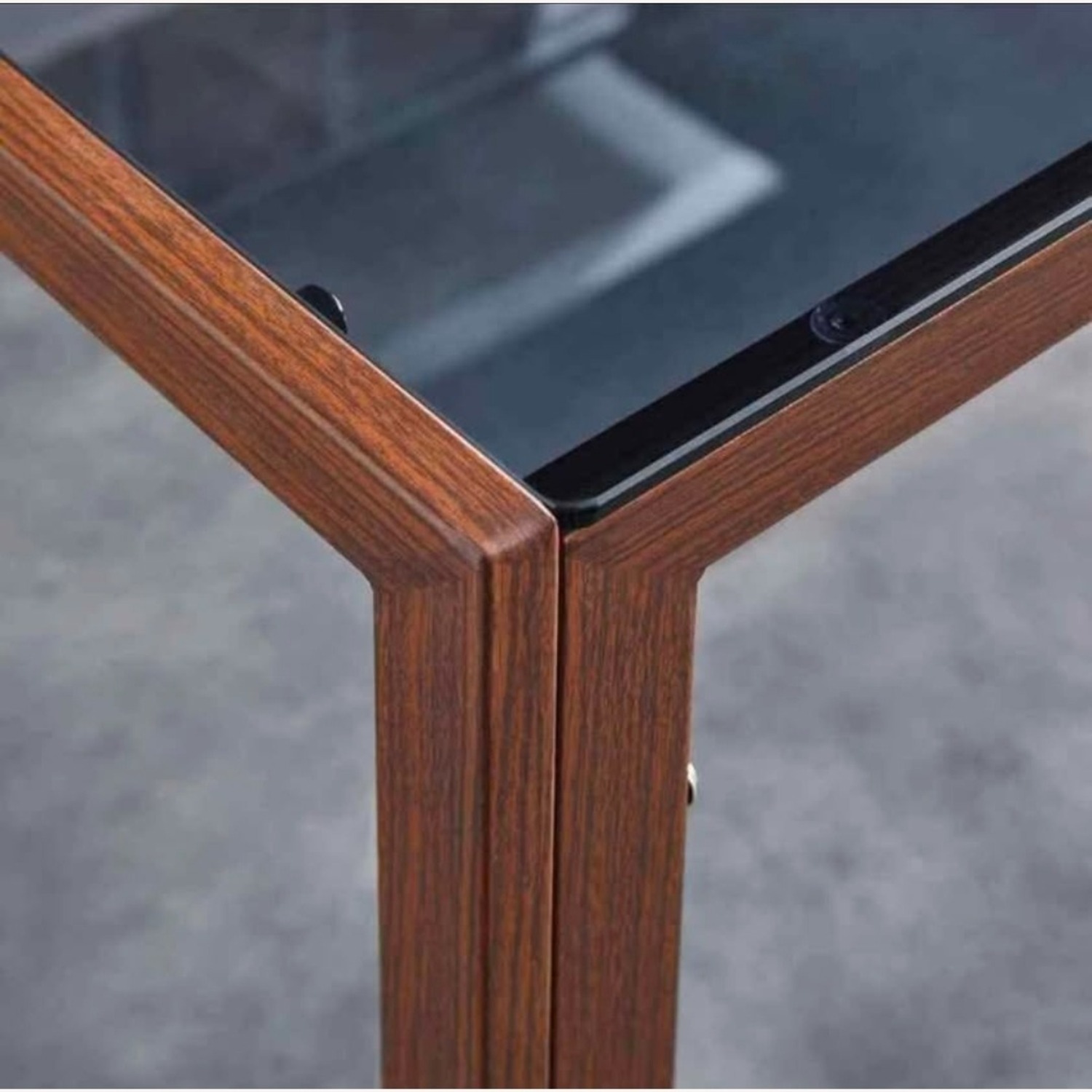 Givilio Dark Brown Glass Dining Table - image-7