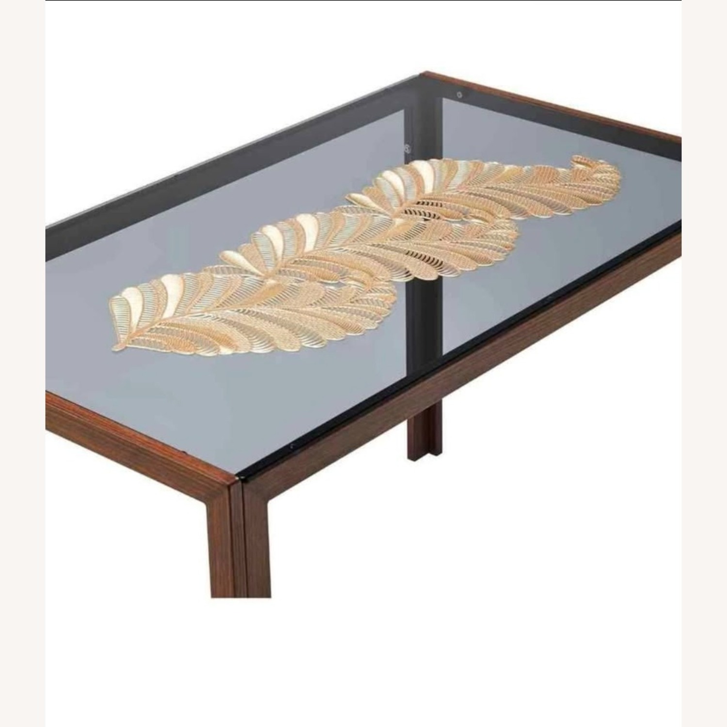 Givilio Dark Brown Glass Dining Table - image-4