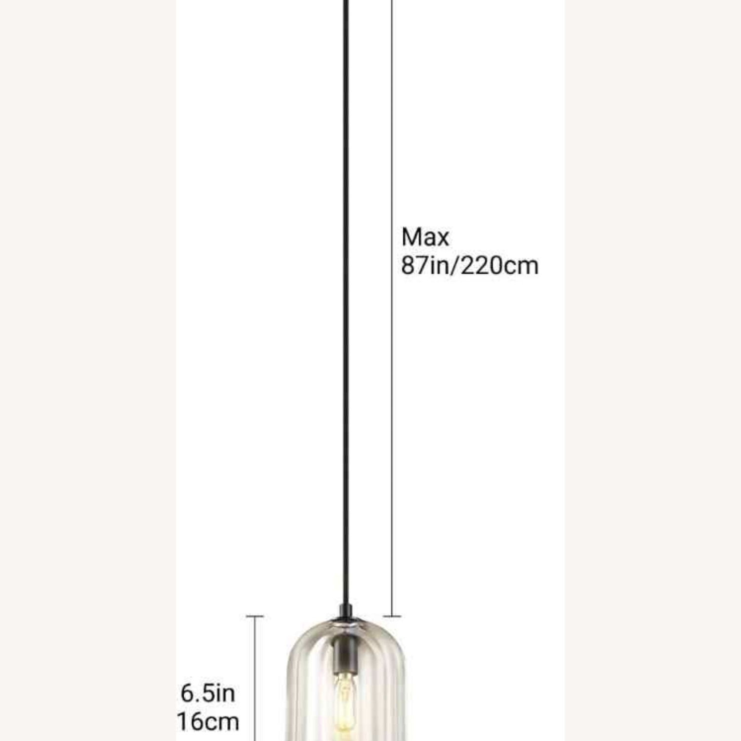 Black Ceiling Lamp - image-5