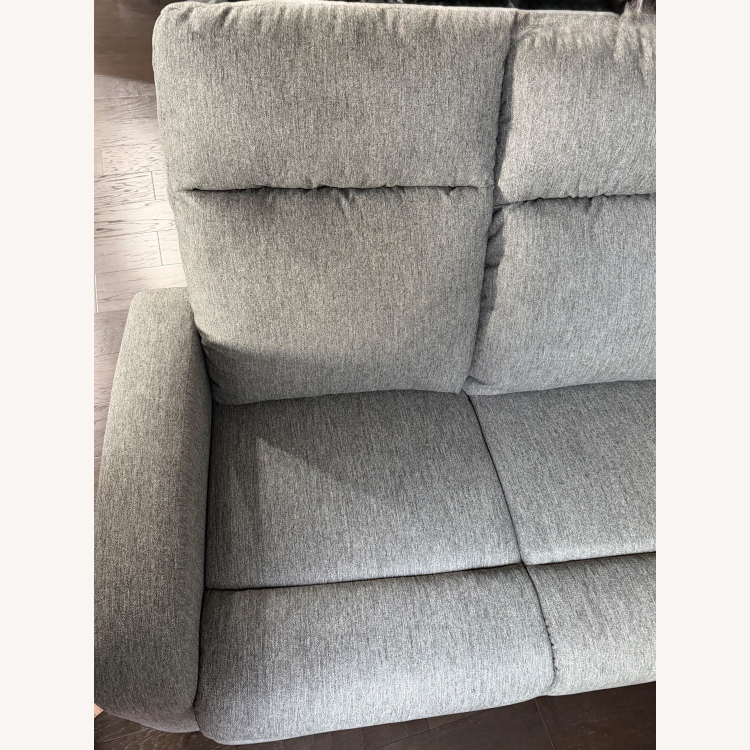 Light Gray Fabric 3+ Seater Sofa - image-3