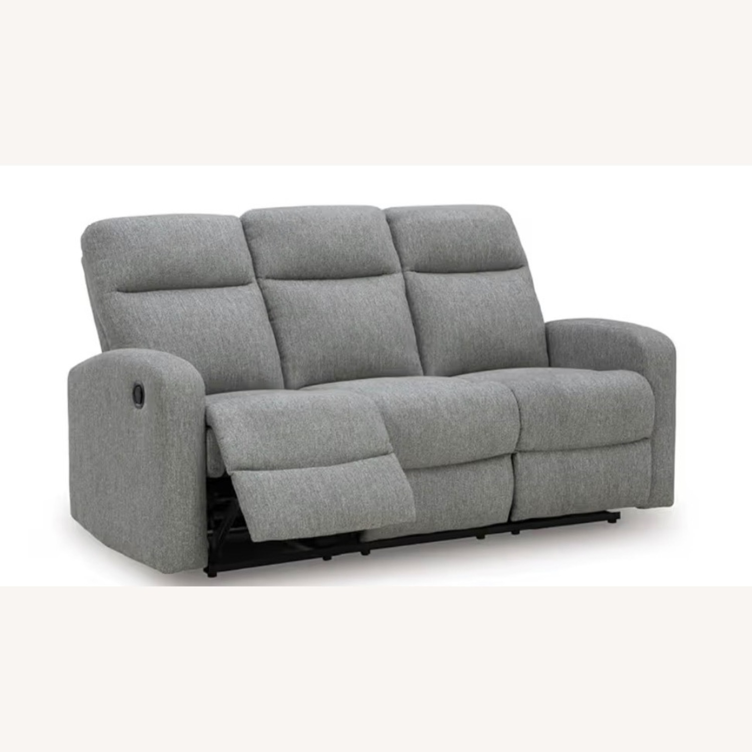 Light Gray Fabric 3+ Seater Sofa - image-1