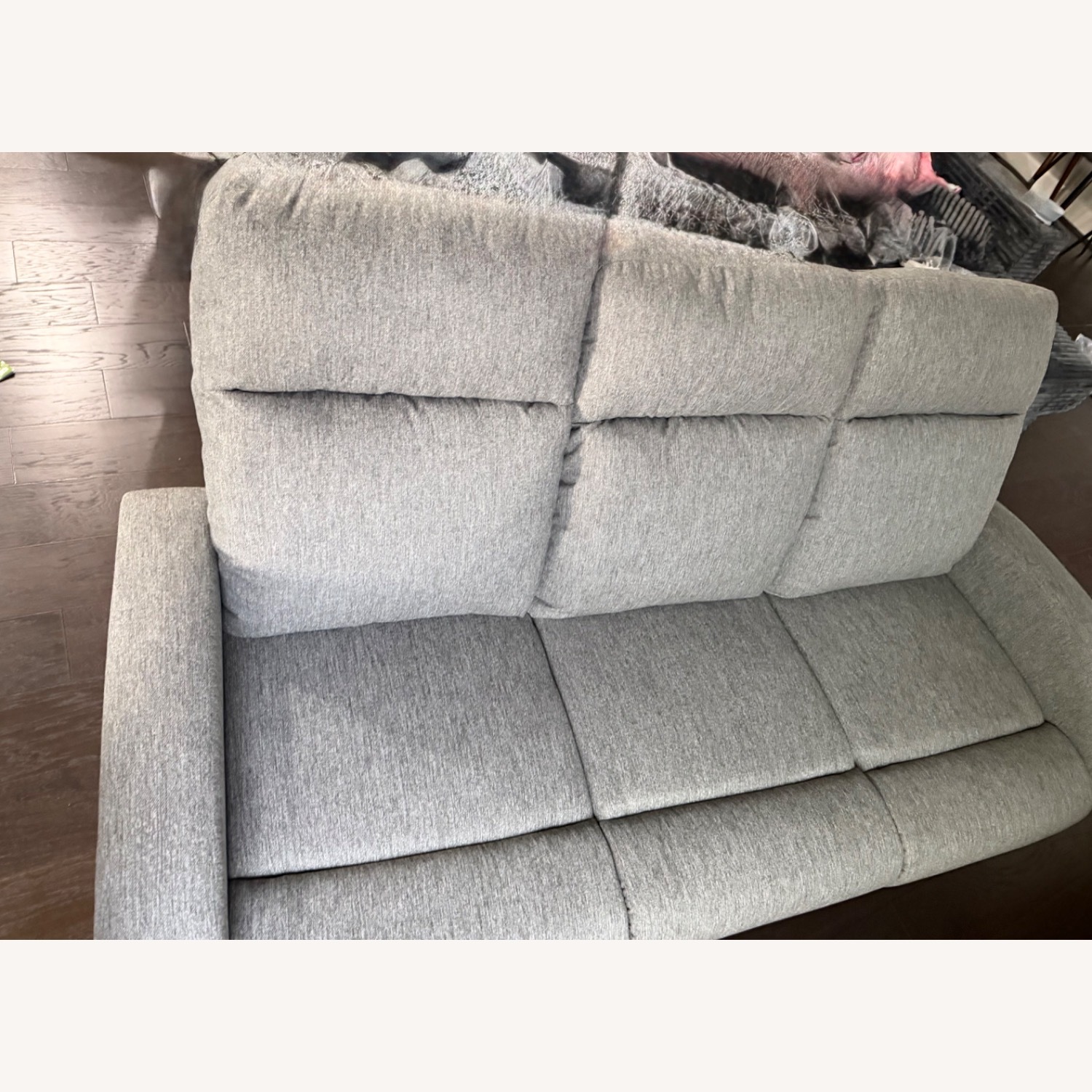 Light Gray Fabric 3+ Seater Sofa - image-4