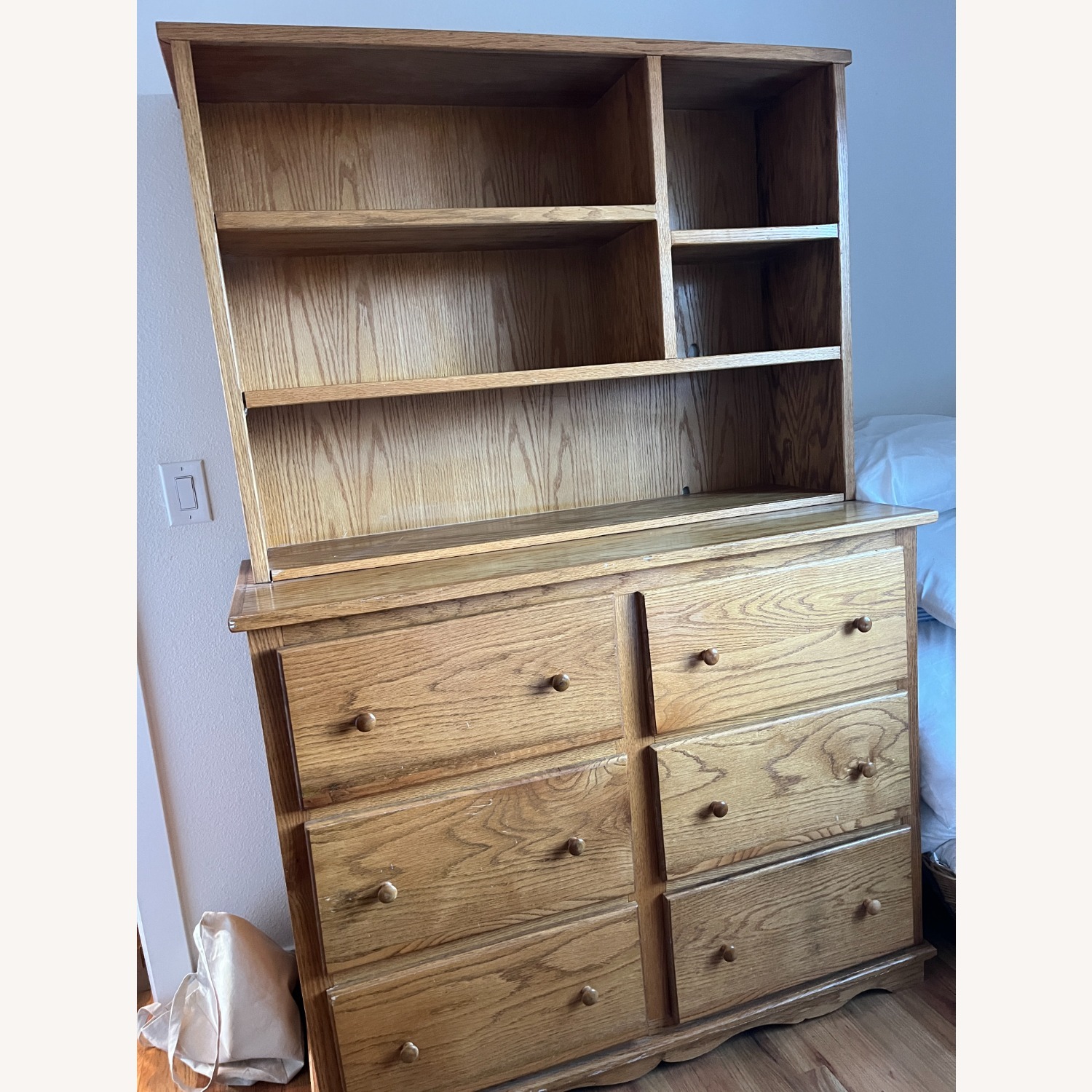 Light Brown Wood Dresser - image-0