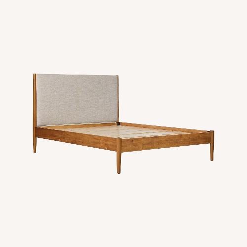 Used West Elm Mid-Century Upholstered Bed for sale on AptDeco