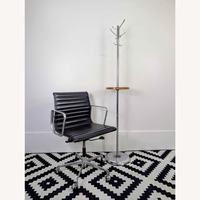 MCM Chrome & Rosewood Coat Rack Hanger