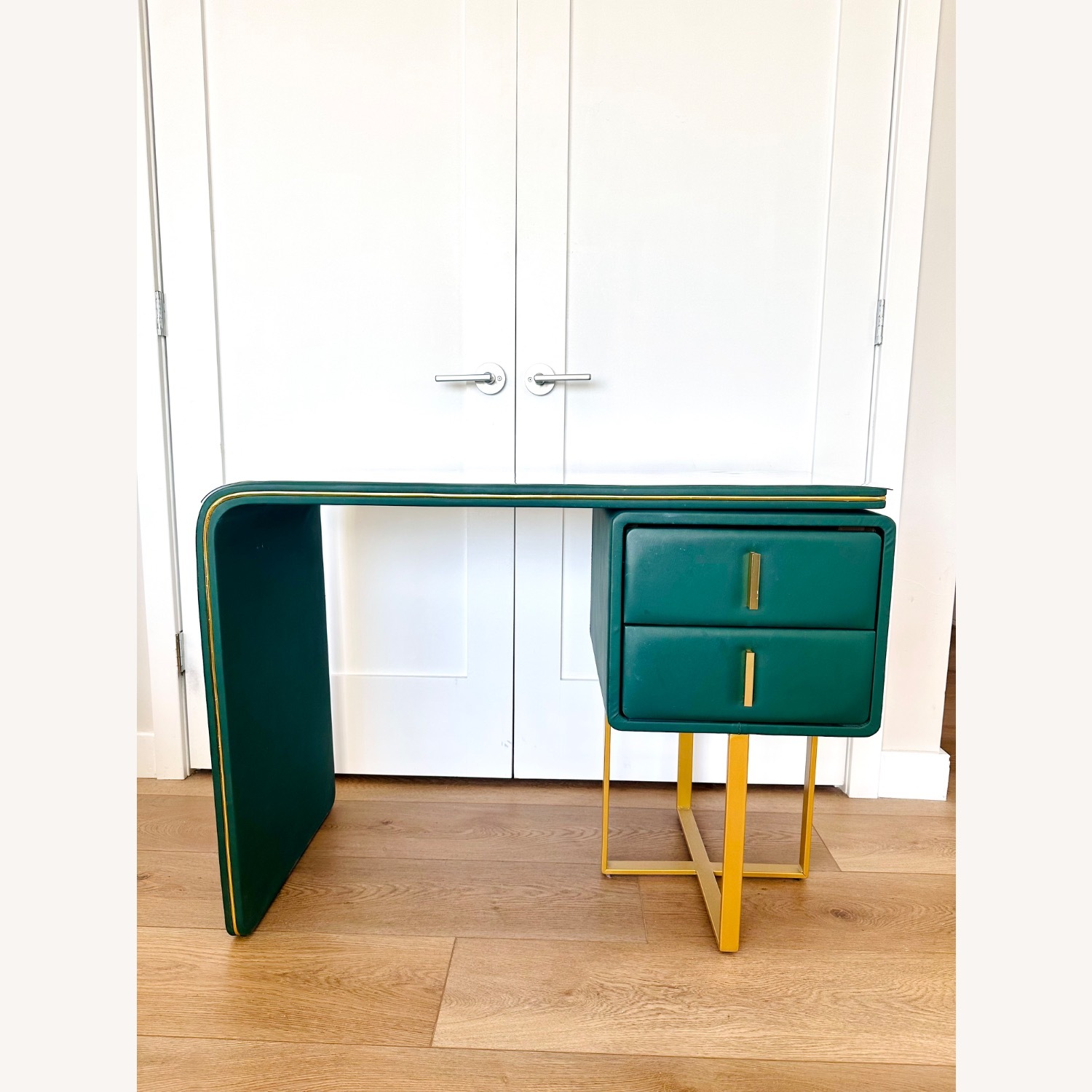 Green Desk or Makeup Vanity - image-5