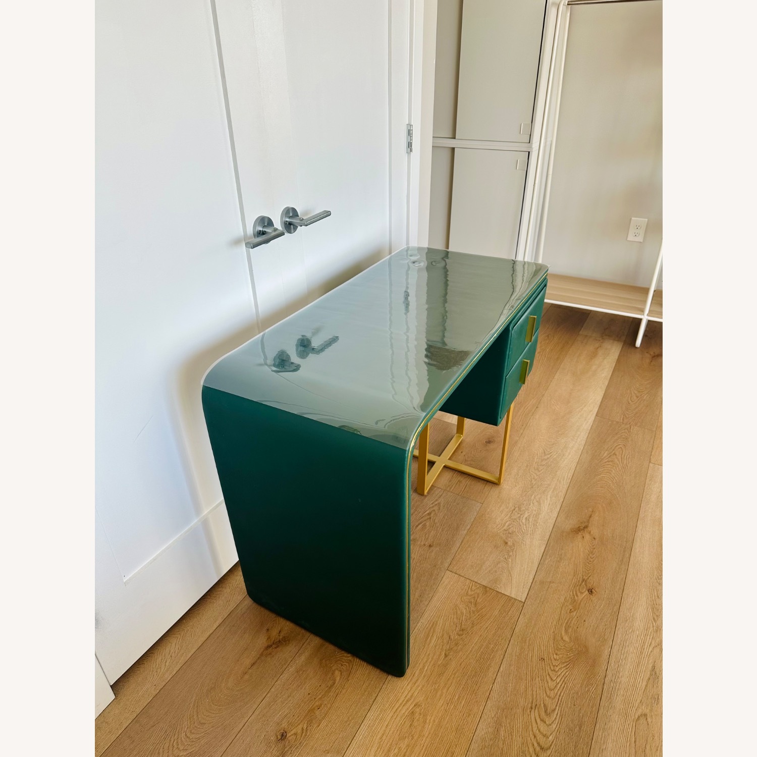 Green Desk or Makeup Vanity - image-8