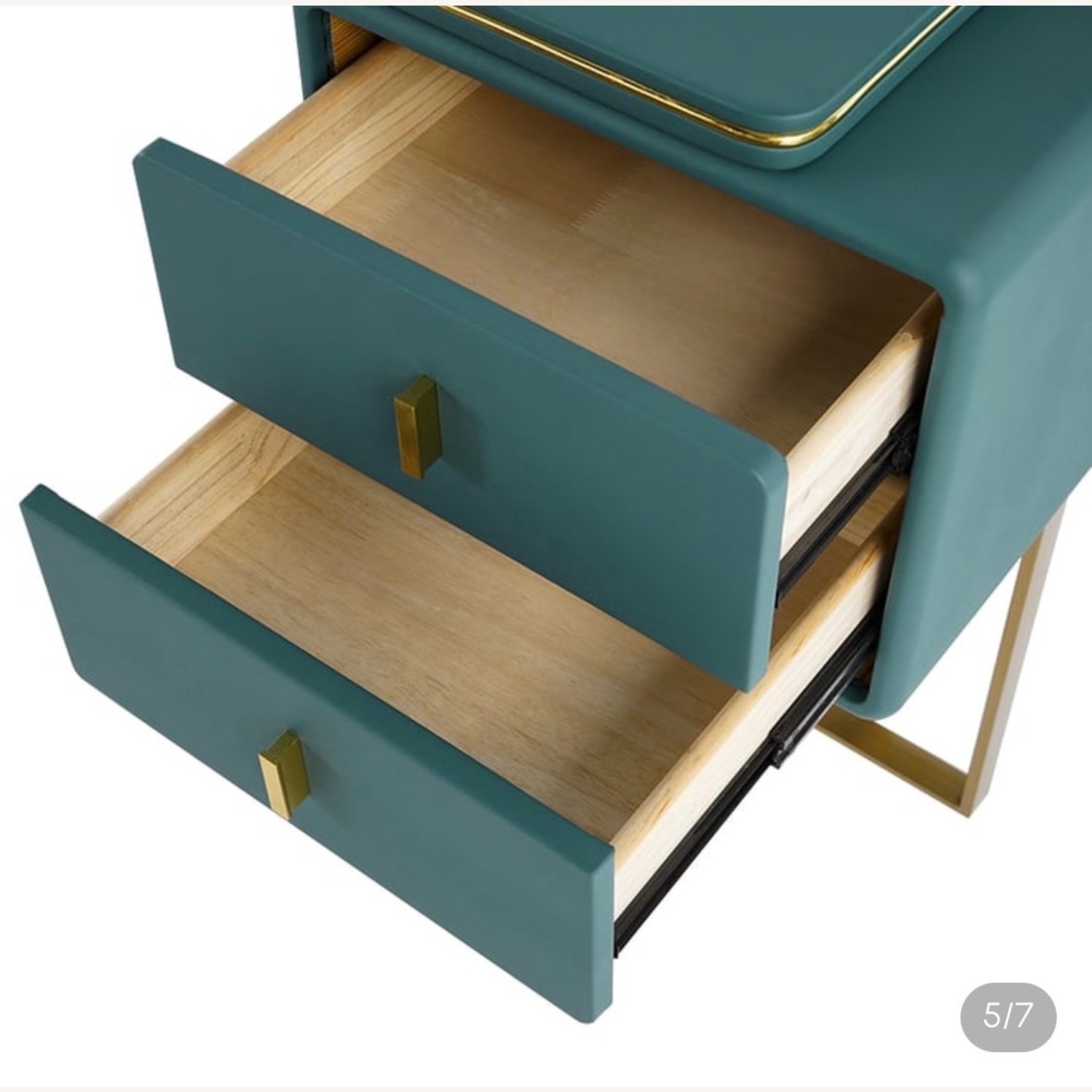 Green Desk or Makeup Vanity - image-3