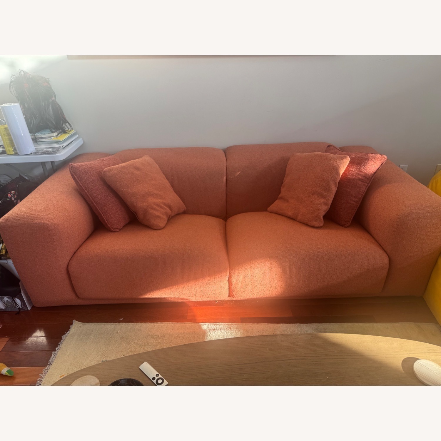 Design Within Reach Red Fabric 2 Seater Sofa - image-7