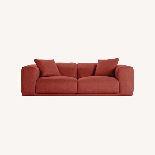 Used Design Within Reach Red Fabric 2 Seater Sofa for sale on AptDeco