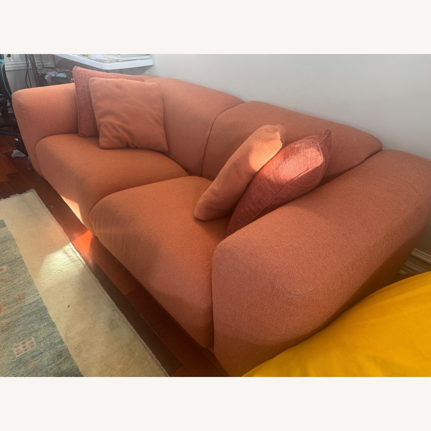 Design Within Reach Red Fabric 2 Seater Sofa - image-5