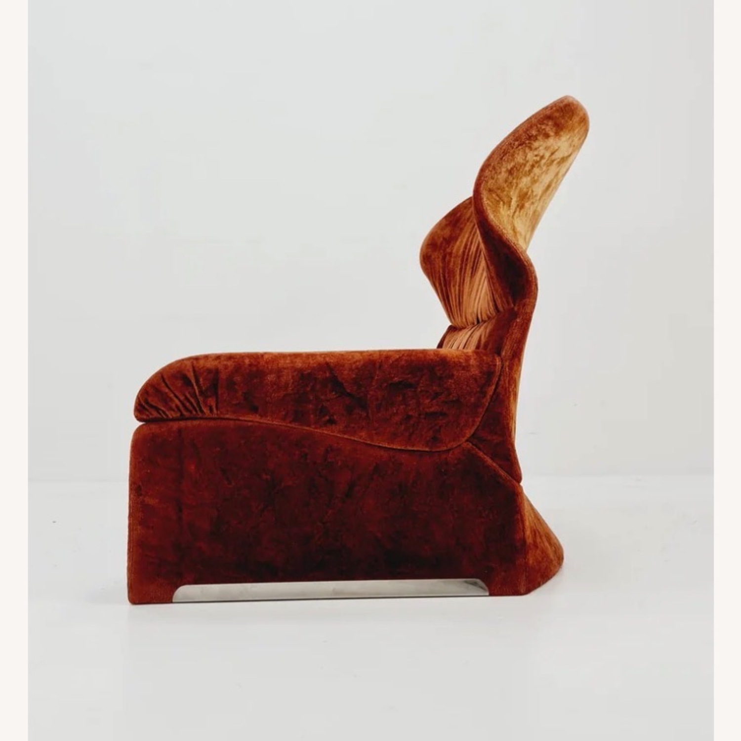 Saporiti Italia Orange Fabric Accent Chair - image-5