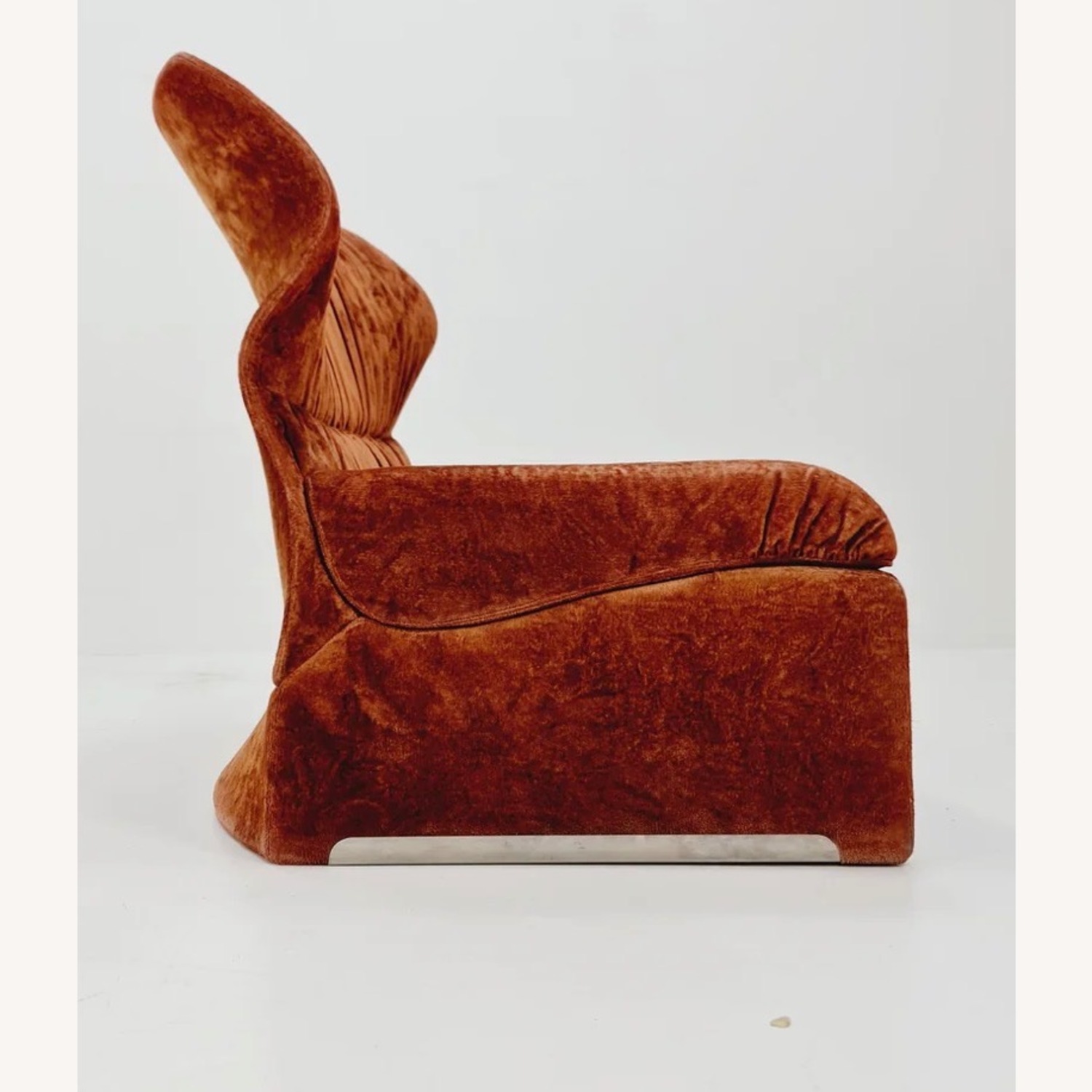 Saporiti Italia Orange Fabric Accent Chair - image-11