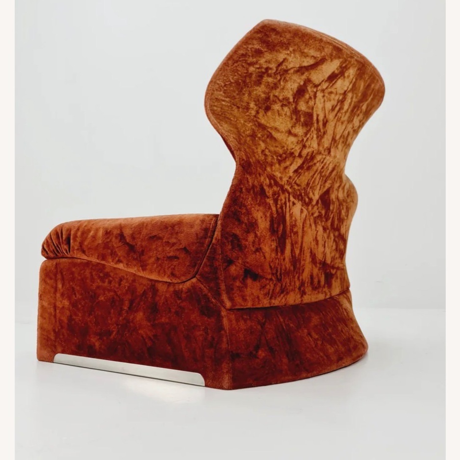 Saporiti Italia Orange Fabric Accent Chair - image-7