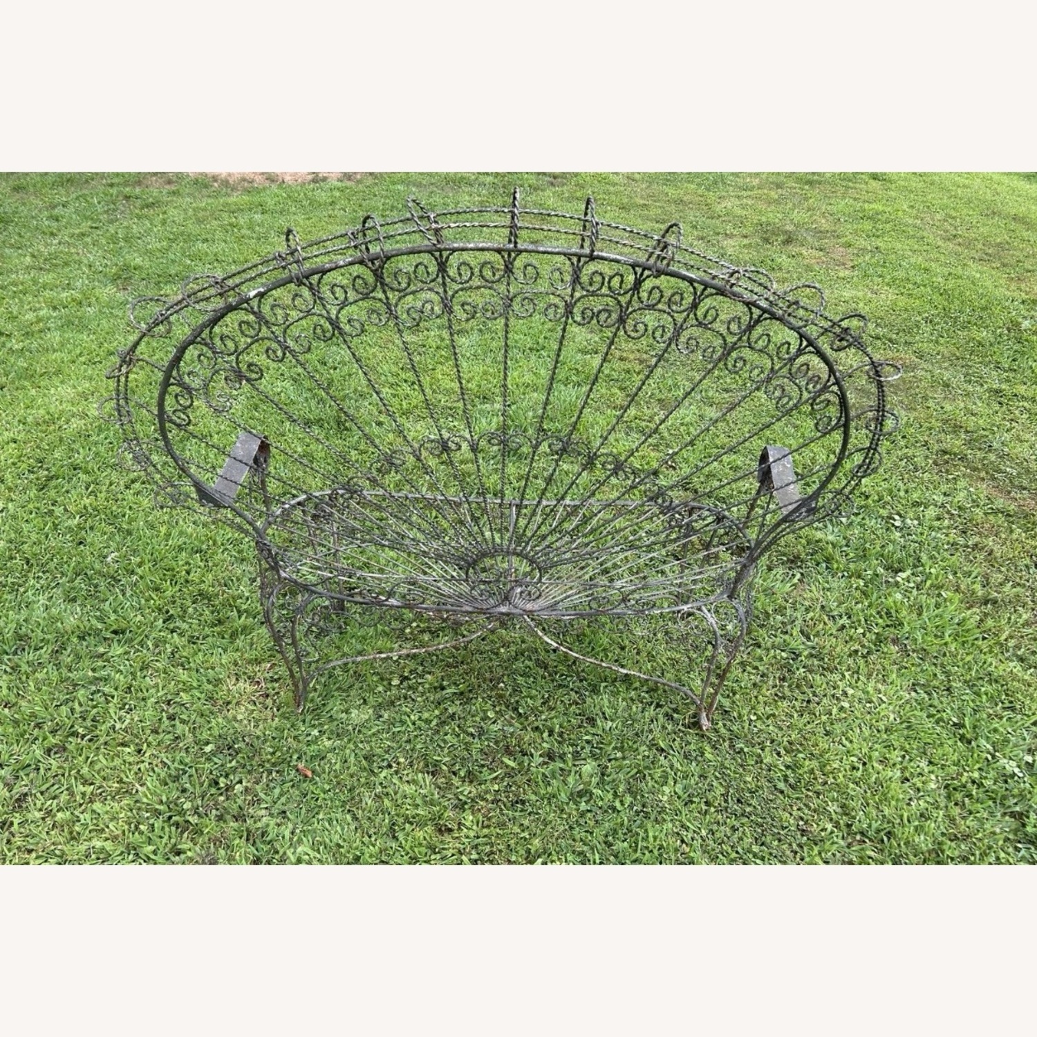 Vintage Salterini  Peacock Settee Loveseat - image-2