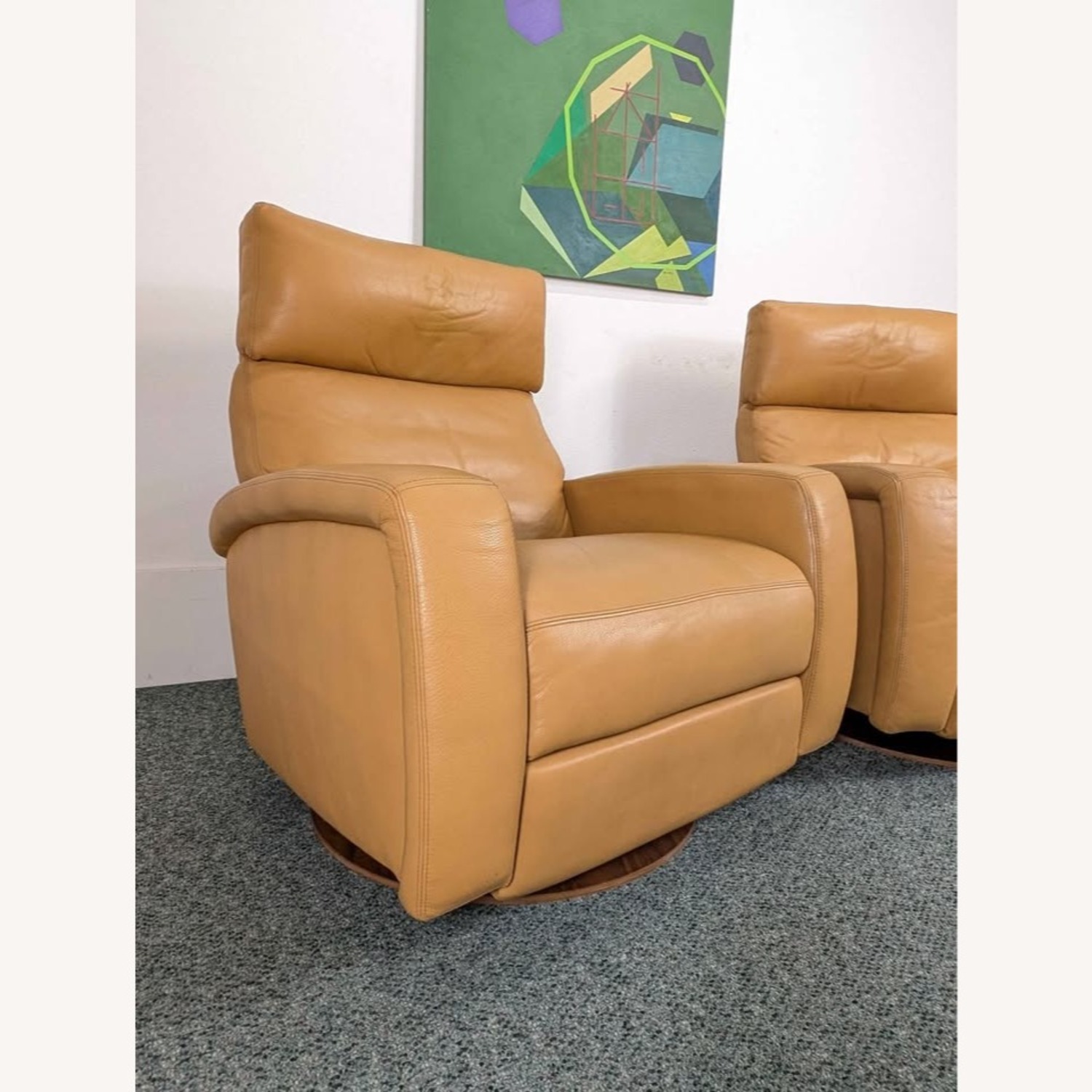 Pair Powered Leather Recliners American Leather - image-8