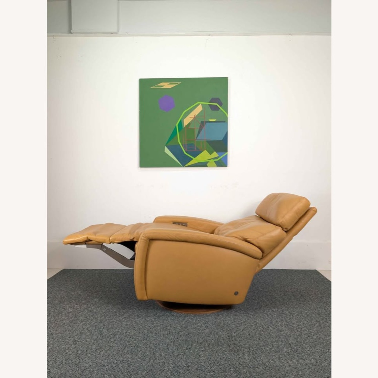 Pair Powered Leather Recliners American Leather - image-7