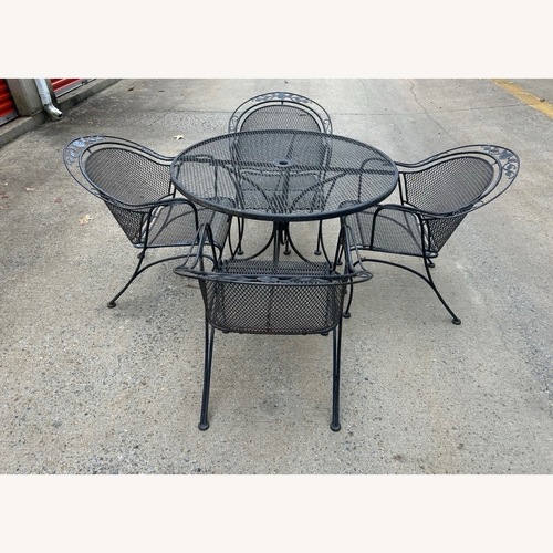 Used Vintage Woodard Table & 4 Barrel Chairs for sale on AptDeco