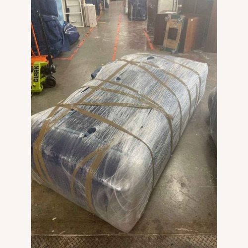 Used American Signature Brooklyn Taupe Tufted Sofa for sale on AptDeco