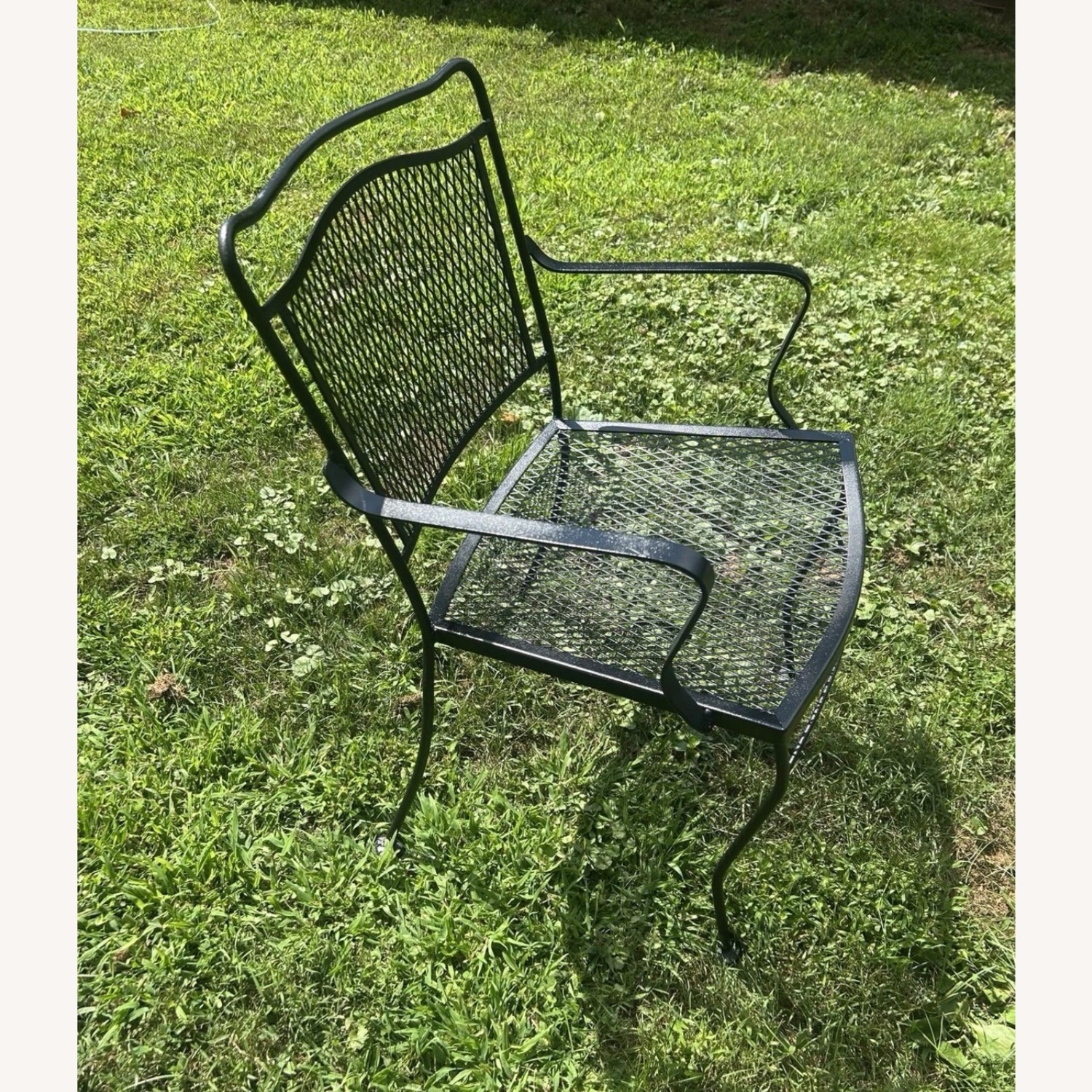 Vintage Woodard Patio Set Table & 4 Chairs - image-4