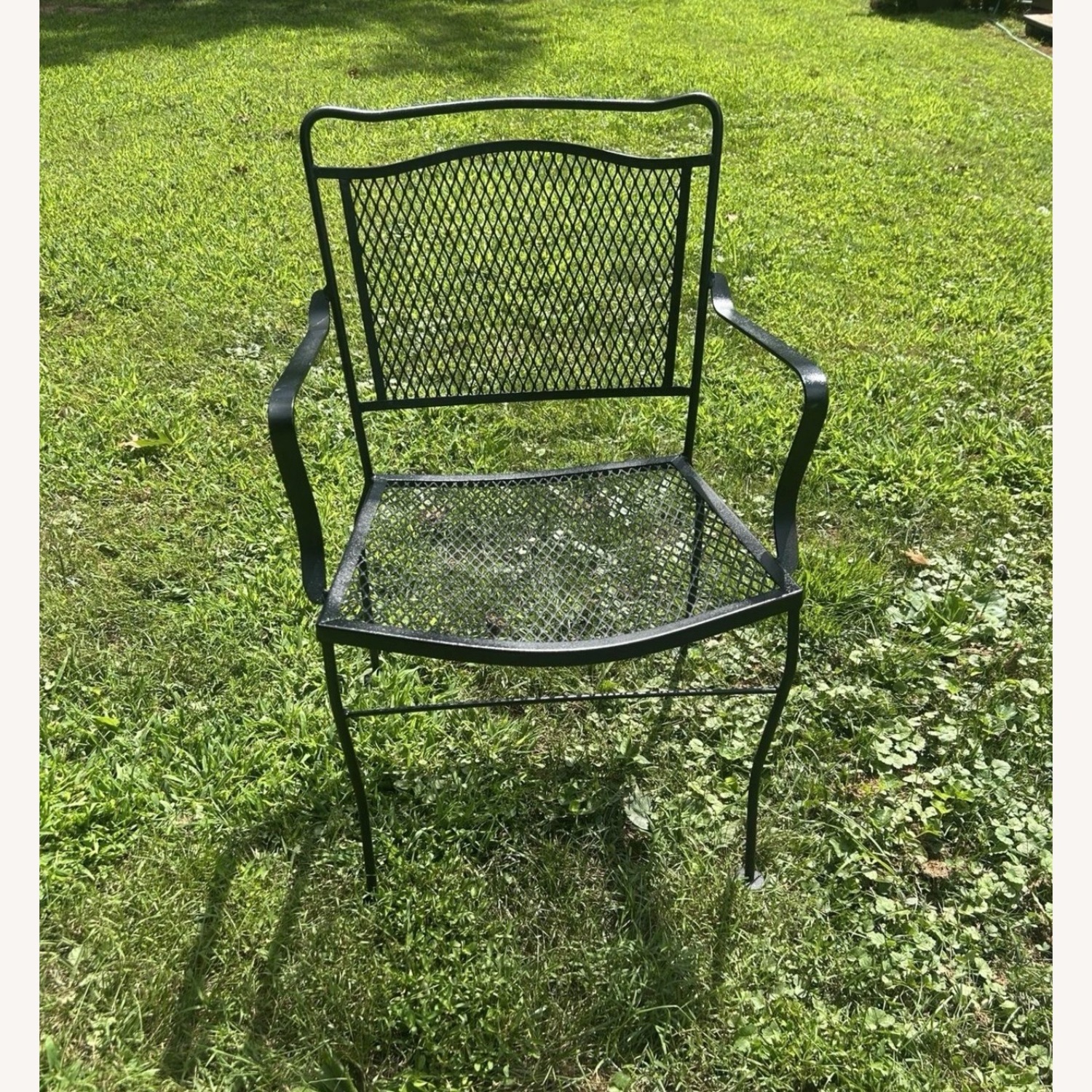 Vintage Woodard Patio Set Table & 4 Chairs - image-3