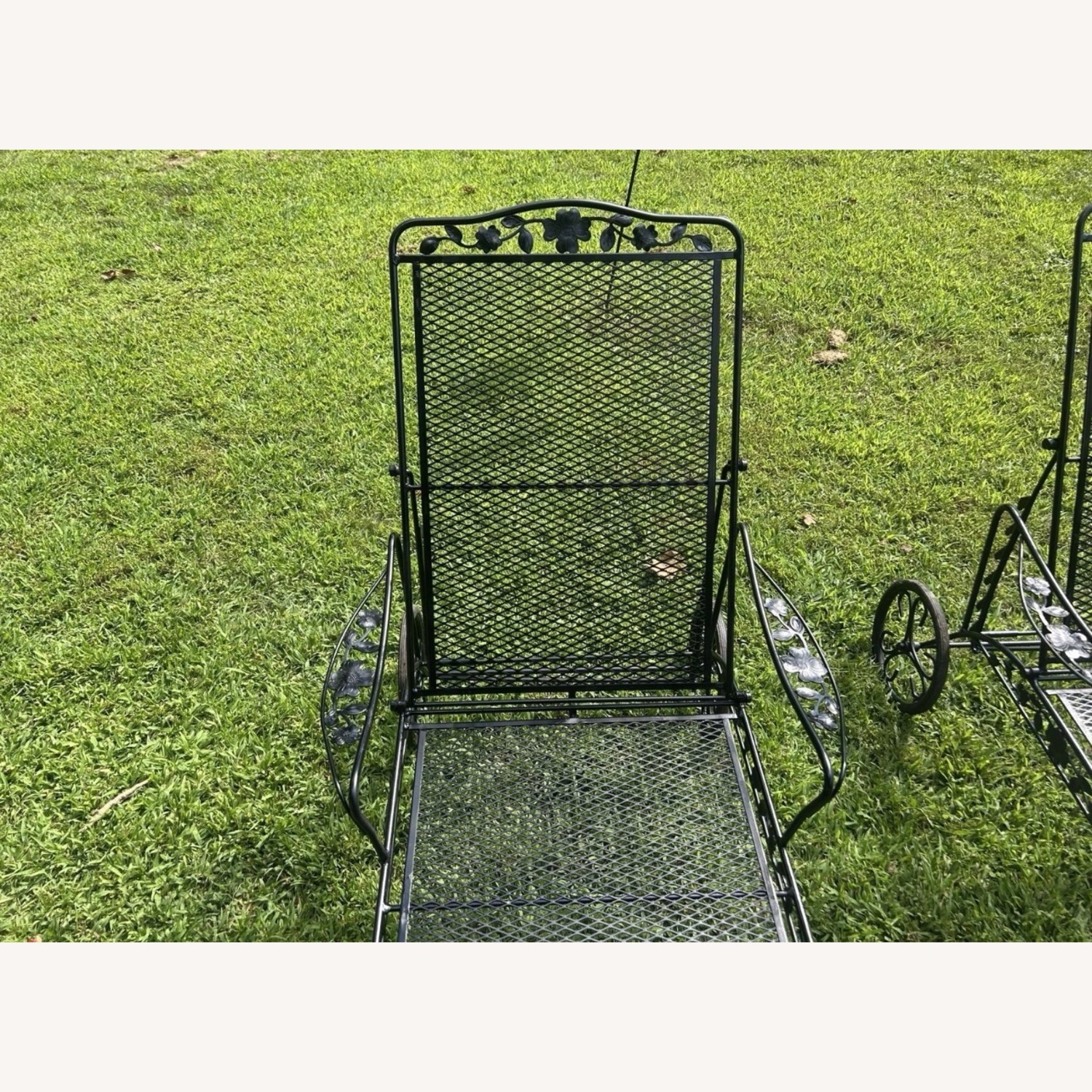 Vintage Pair Of Woodard Loungers - image-1