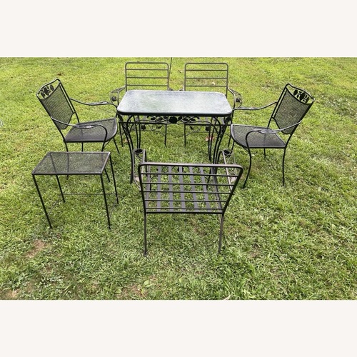 Used 7 Piece Gorgeous Vintage Woodard Patio Set  for sale on AptDeco