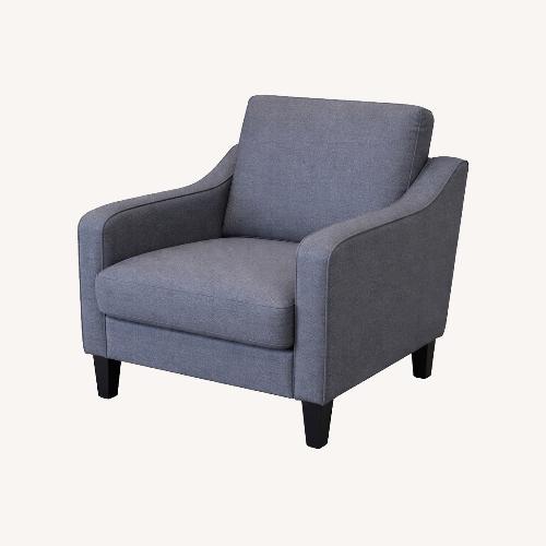 Used Amazon Dark Gray Linen Accent Chair for sale on AptDeco