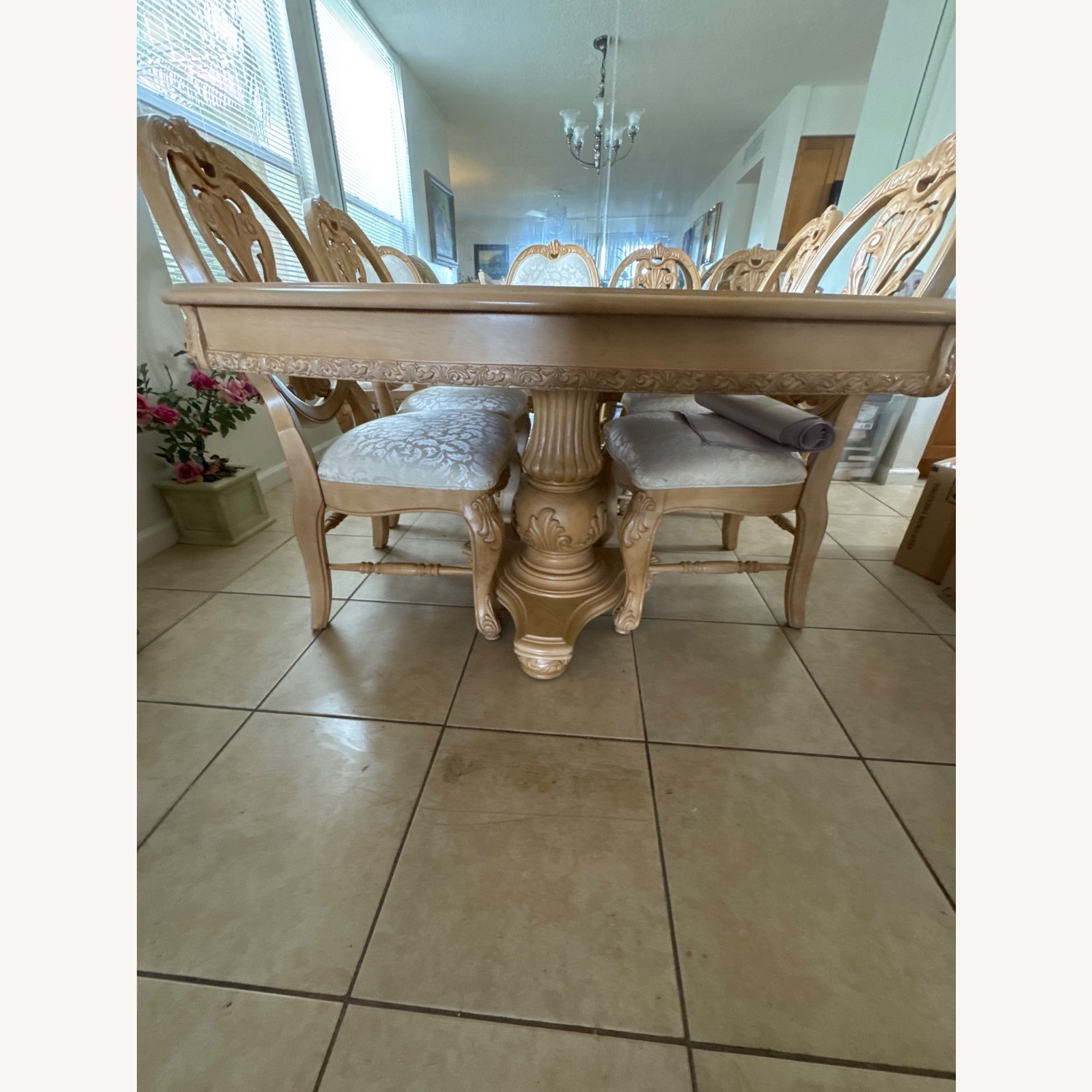 Lange Production Natural Wood Dining Set - image-2