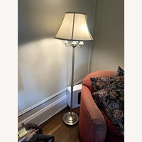 Silver Metal Floor Lamp
