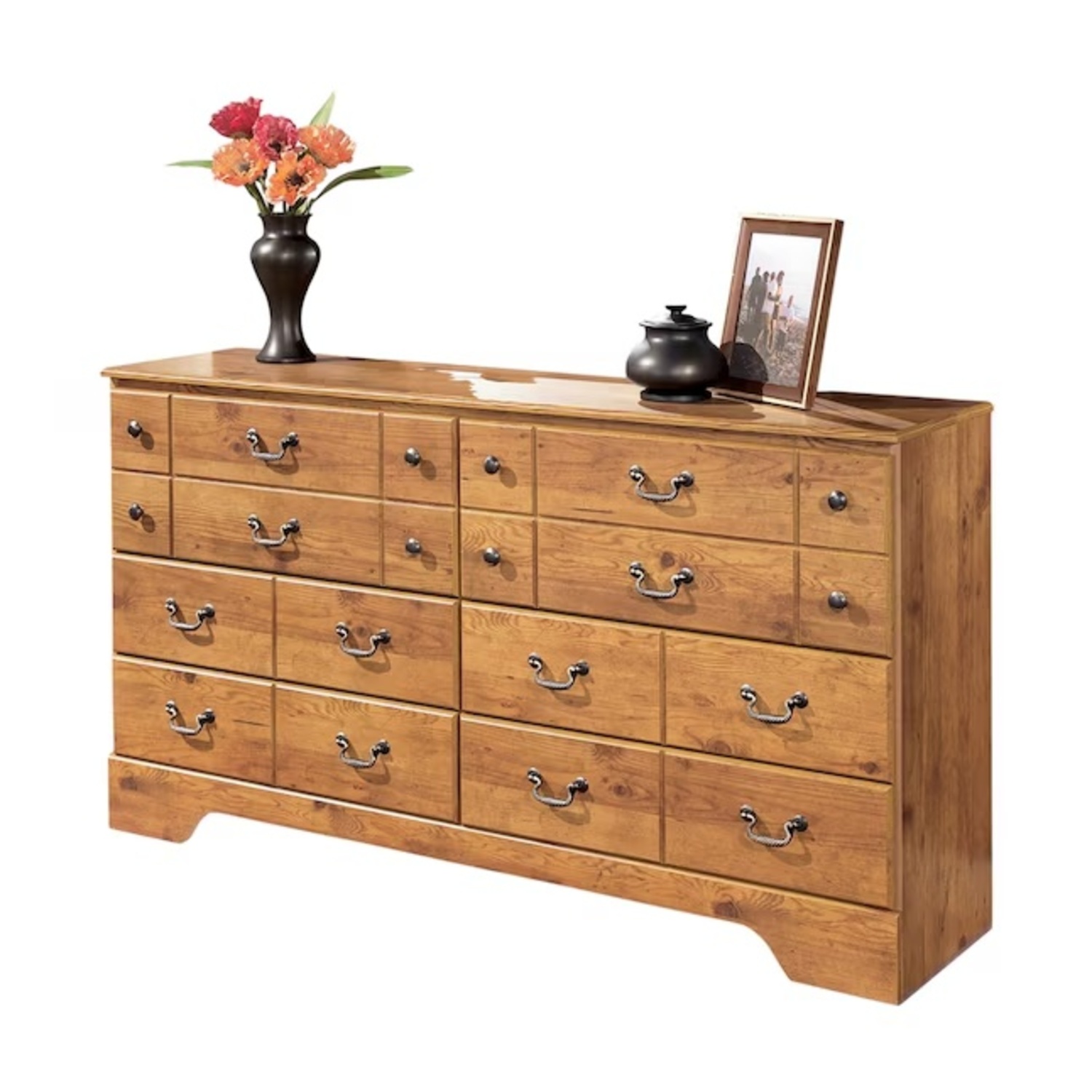 Ashley Furniture Light Brown Wood Dresser - image-0