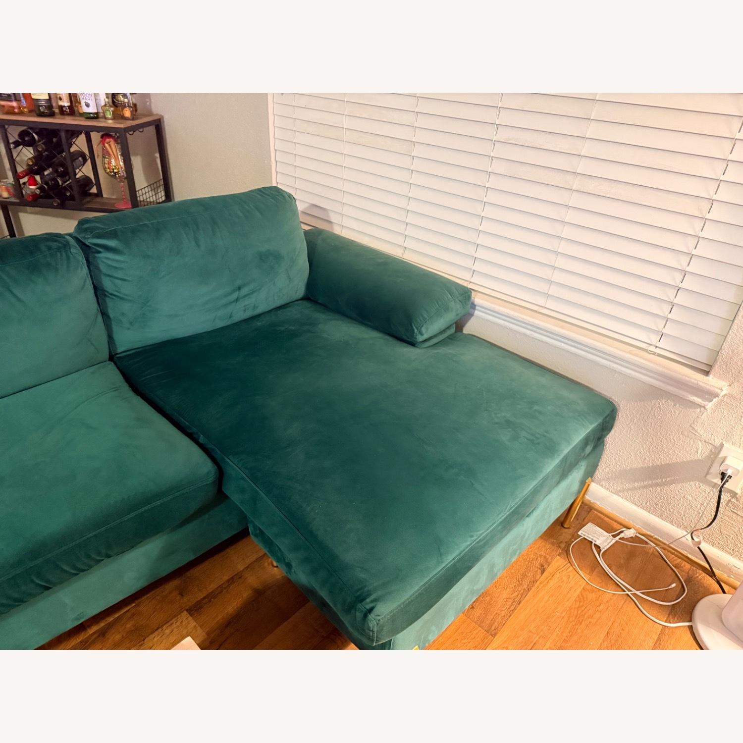 Wayfair Green Velvet 3+ Piece Sectional - image-3