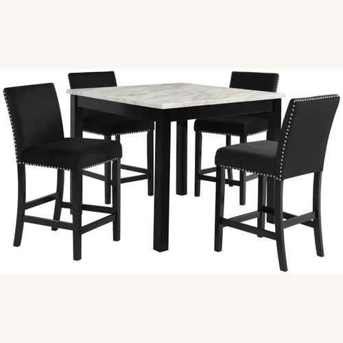 Used Crown Mark Lennon 5-Piece Dining Set for sale on AptDeco