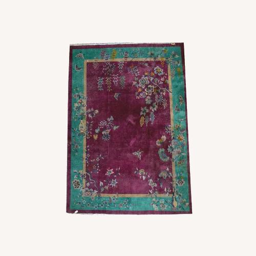 Used RARE Antique Nichol Art Deco Chinese Rug for sale on AptDeco