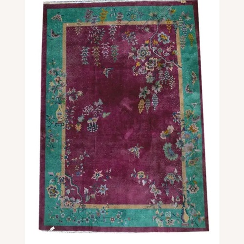 Used RARE Antique Nichol Art Deco Chinese Rug for sale on AptDeco