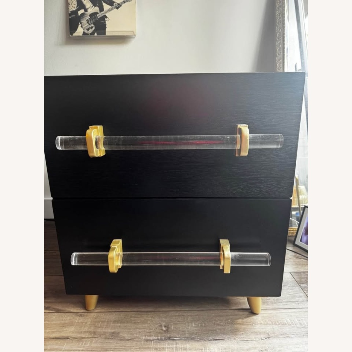 Safavieh Sienne 2-Drawer Modern Black Nightstand - image-4