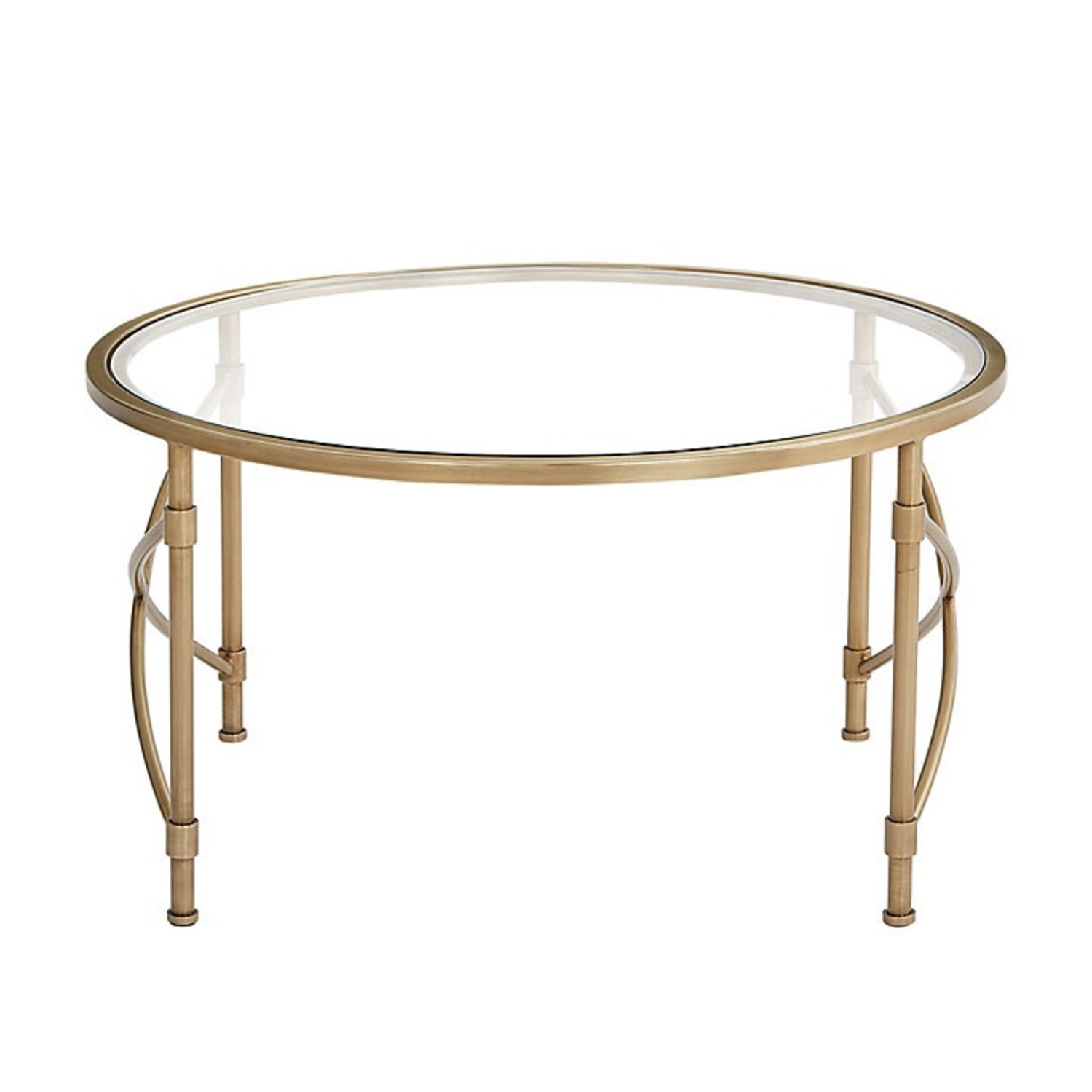 Ballard Designs Maxwell Glass Coffee Table - image-0