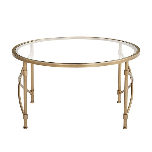 Used Ballard Designs Maxwell Glass Coffee Table for sale on AptDeco