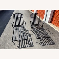 Pair Of Woodard Patio Loungers