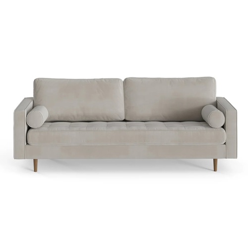 Used AllModern Light Gray Microsuede 3+ Seater Sofa for sale on AptDeco