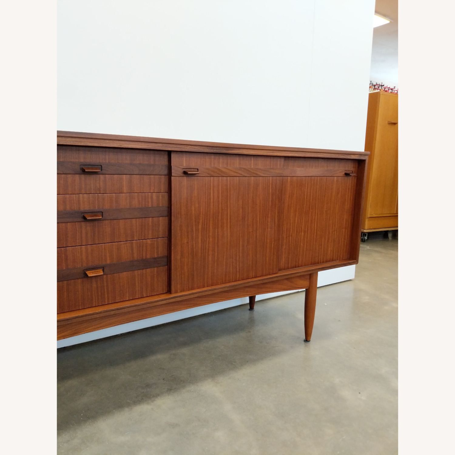 Vintage Mid Century Modern White & Newton Credenza - image-8